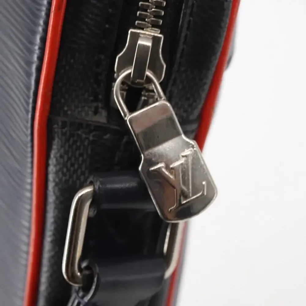 Louis Vuitton Epi Damier Graphite Danube PM Shoulder Bag Navy Blue